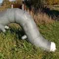 Giant Caterpillar Sculptures