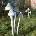 Steel and Aluminium Toadstool Sculptures