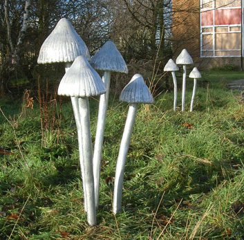 Pointy Top Toadstool Sculptures
