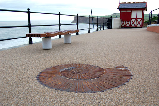 Giant Ammonite Floor Feature - Cast Iron Giant Ammonite Floor Feature - Cast Iron