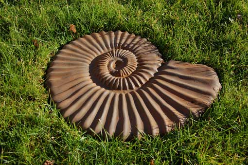 Ammonite Stepping Stone - Cast Iron