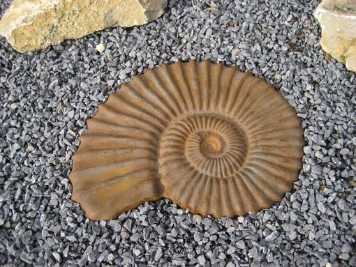 Ammonite Stepping Stone - Cast Iron Ammonite Stepping Stone - Cast Iron