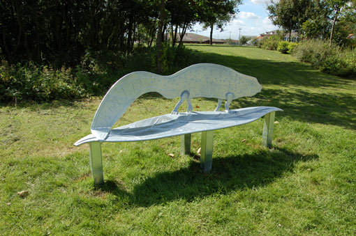 Female Great Crested Newt Bench
