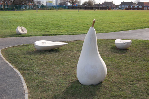 Pear Sculptures - Cast Stone