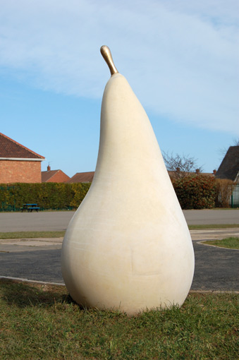 Pear Sculpture - Cast stone