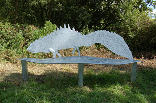 Male Great Crested Newt Bench