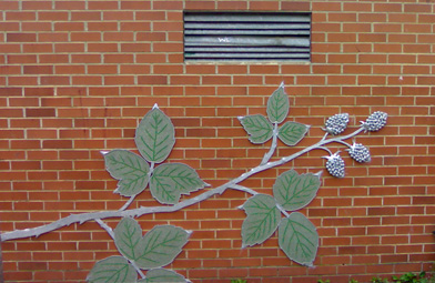Brambles Mosaic Wall Design