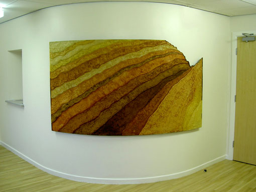 Curved Strata Relief Sculpture