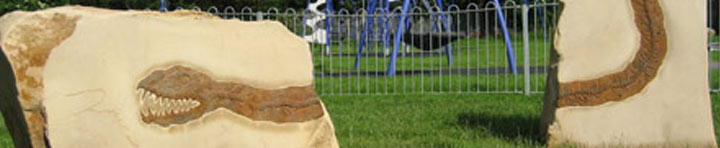 Lambton Worm Fossil Sculpture